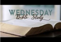 Wednesday Bible Study 