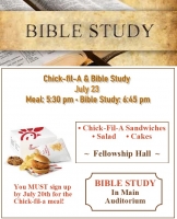 Bible Study - Chick-fil-A Night